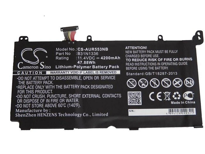 B31N1336 A42-S551 C31-S551 ASUS VivoBook A551 A551LN compatible battery