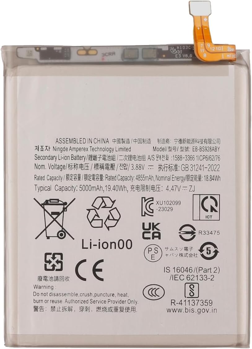 Samsung Galaxy S24 Ultra SM-S928V SM-S928W EB-BS928ABY GH82-33387A (image for) Samsung Galaxy S24 Ultra SM-S928V SM-S928W EB-BS928ABY GH82-33387A