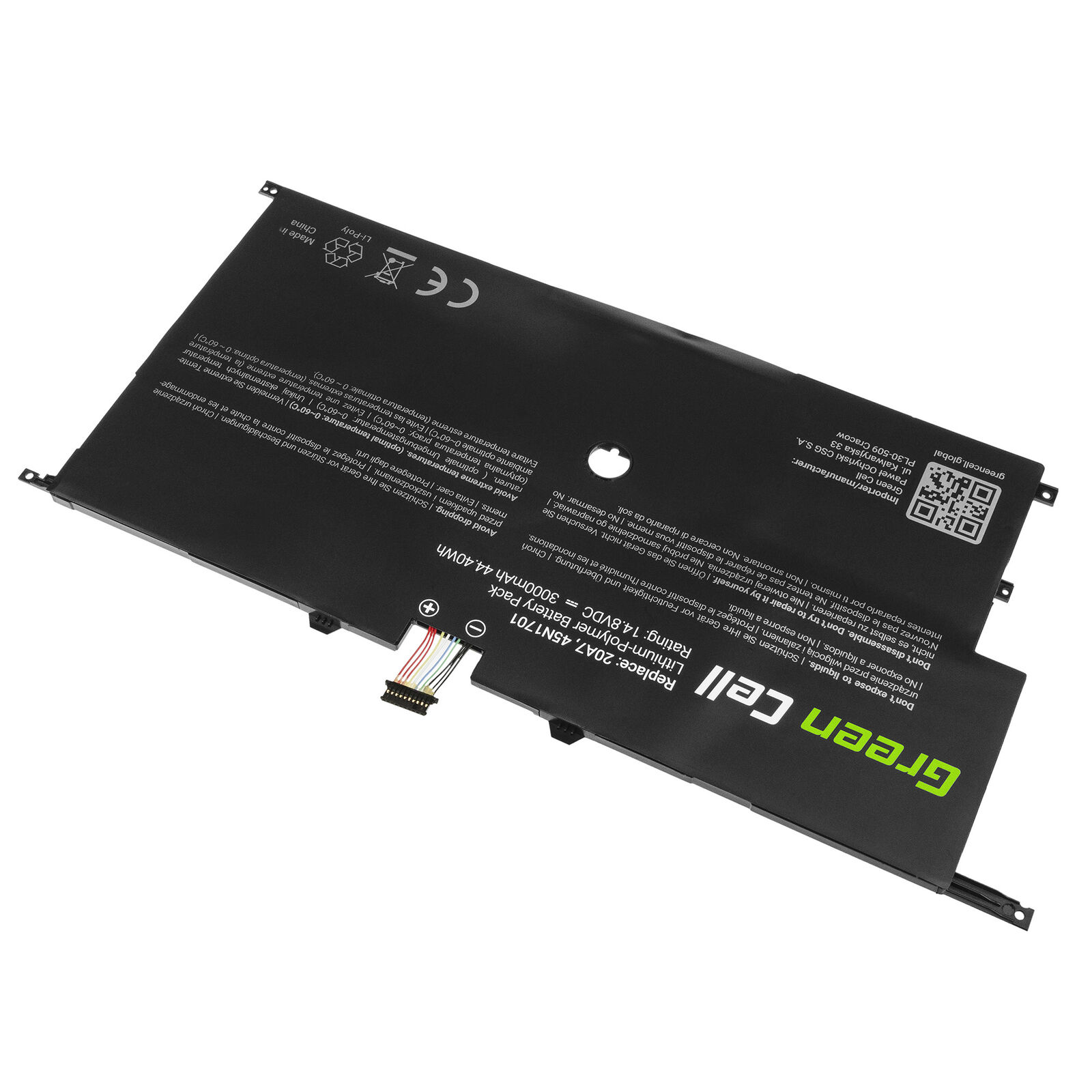Lenovo ThinkPad X1 Carbon 14 Gen 2 20A7 20A8 45N1702 45N1703 compatible battery