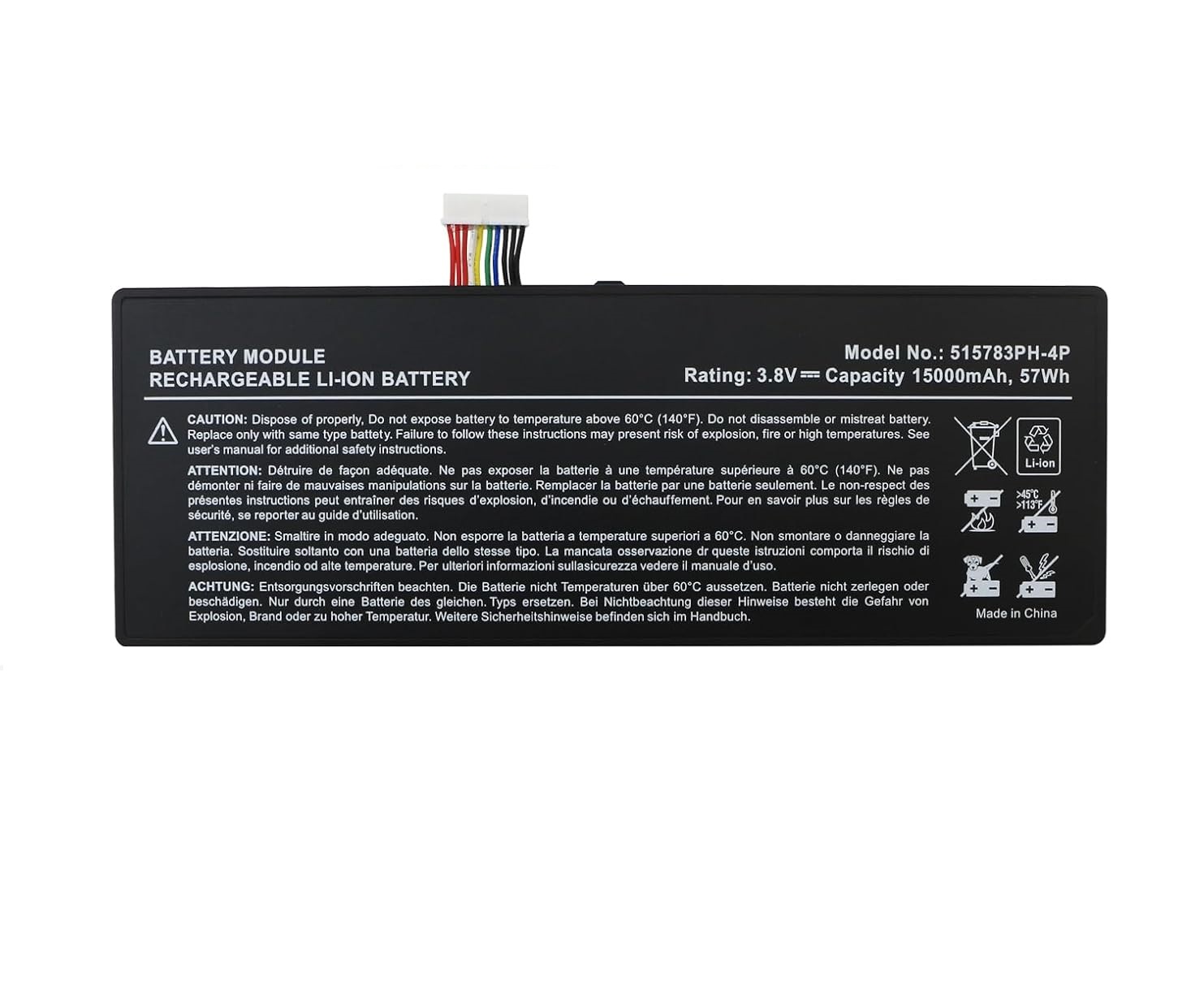 3,8V AUTEL MAXICOM MK908PRO Maxim IM608 IM600 515783-4P (image for) 3,8V AUTEL MAXICOM MK908PRO Maxim IM608 IM600 515783-4P