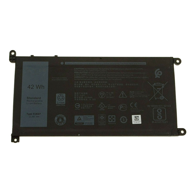 51KD7 Dell 11 3180 3189 5190 P28T001 P28T002 3181 P26T001 2-in-1 compatible battery
