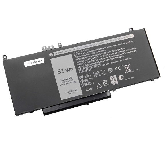Li-Po for DELL 6MT4T, 79VRK, 8V5GX, F5WW5 compatible battery