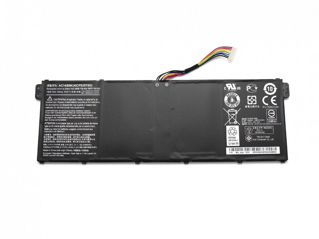 Acer Aspire E15 ES1-512 ES1-511 E5-771G P276 AC14B8K 4ICP5/57/80 compatible battery