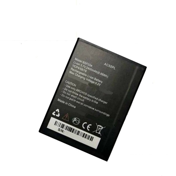 AC55PL BSF03A ARCHOS 55 PLATINUM Handy Smartphone 2400mah compatible Battery - Click Image to Close