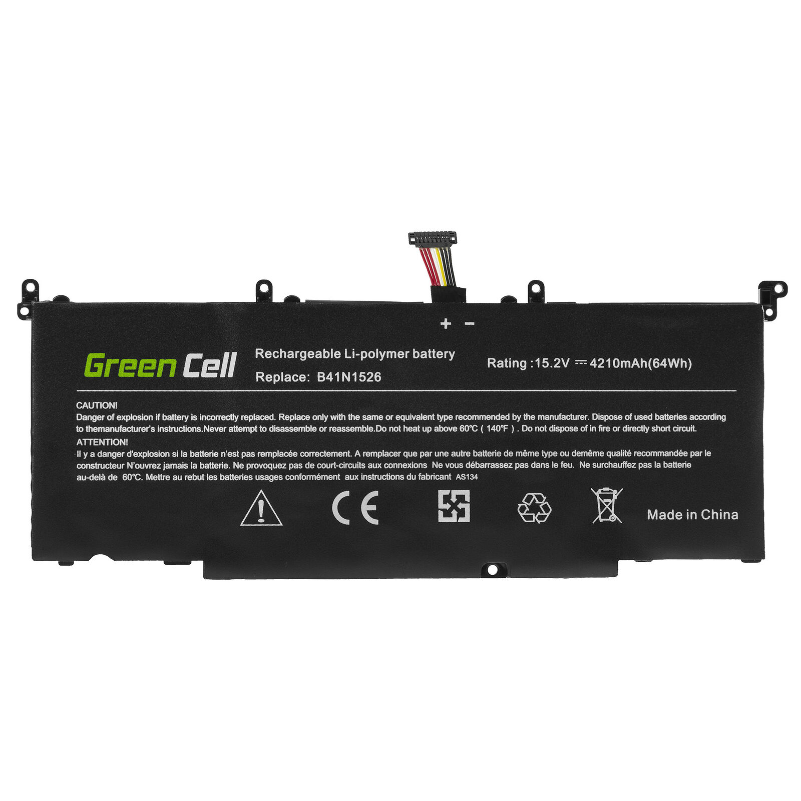 B41N1526 ASUS FX502,FX502V,GL502,GL502V GL502VM S5 S5VT6700 compatible battery