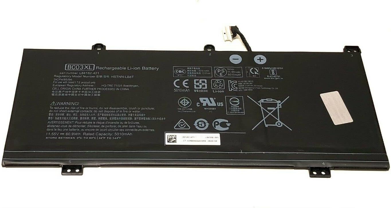 BC03XL HSTNN-LB8T L84398-005 HP Chromebook x360 14c-ca compatible battery