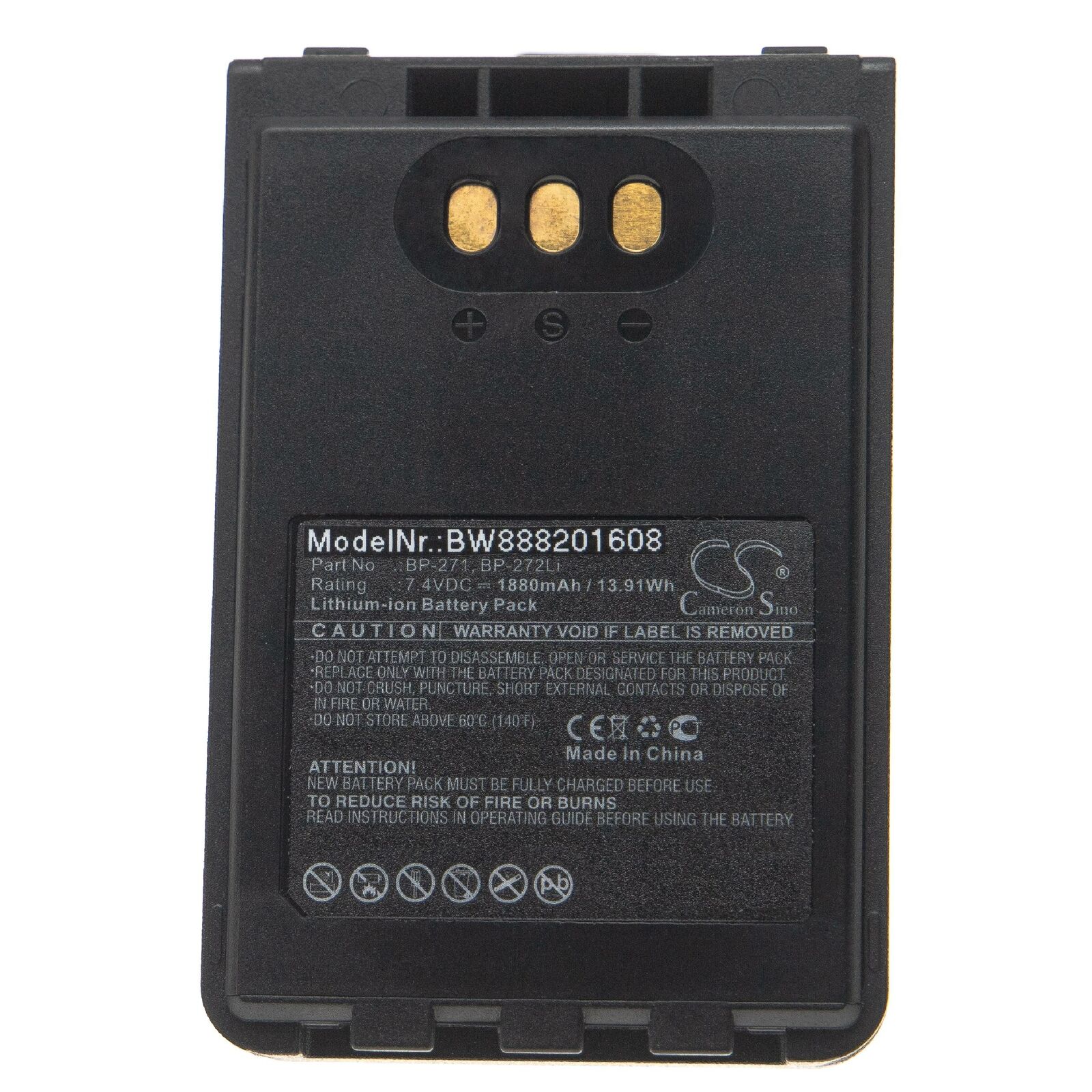ICOM ID-31A, ID-31E, ID-51A, ID-51E, BP-271, BP-272Li compatible Battery