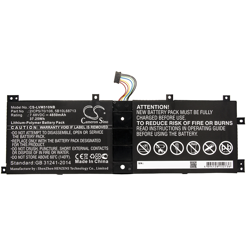 Lenovo Ideapad Miix 520 520-12IKB Miix 5 pro 2ICP5/70/10 BSNO4170A5-AT compatible battery - Click Image to Close