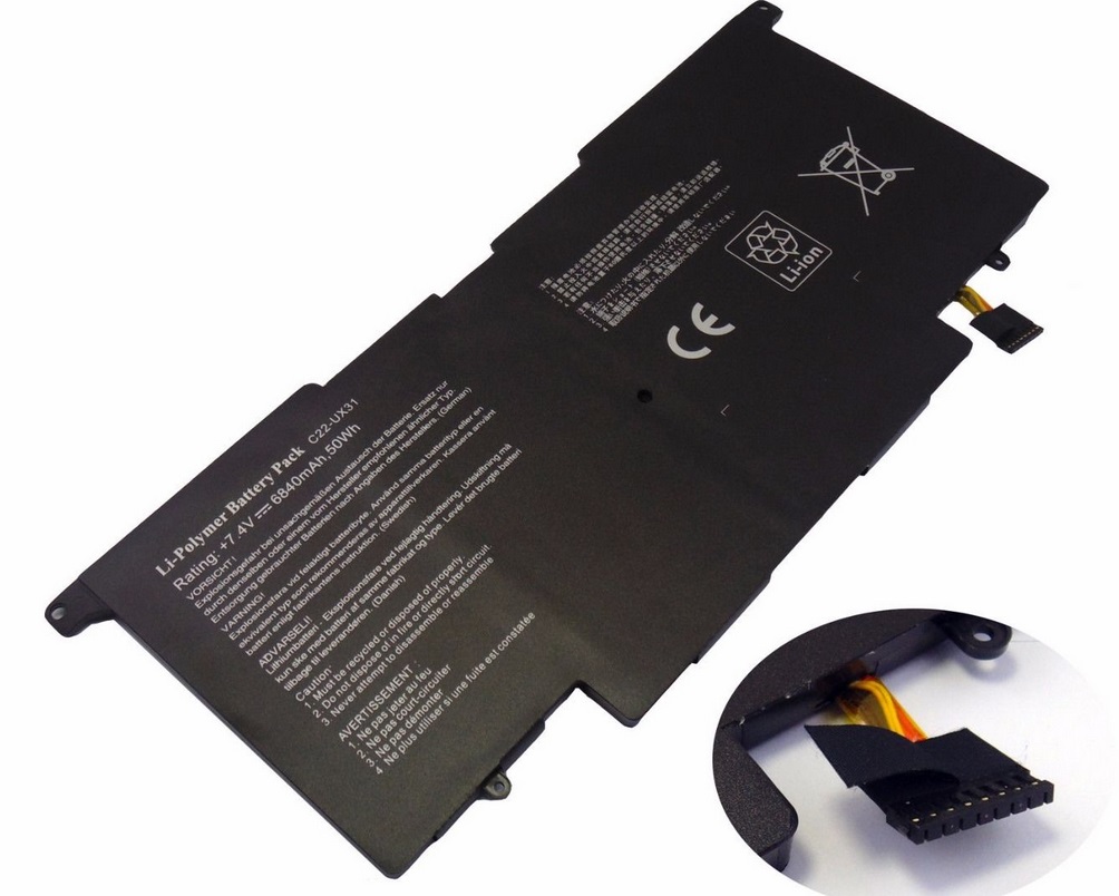 Asus ZenBook UX31A-R4005V UX31E-RY008V UX31E-RY009V compatible battery - Click Image to Close