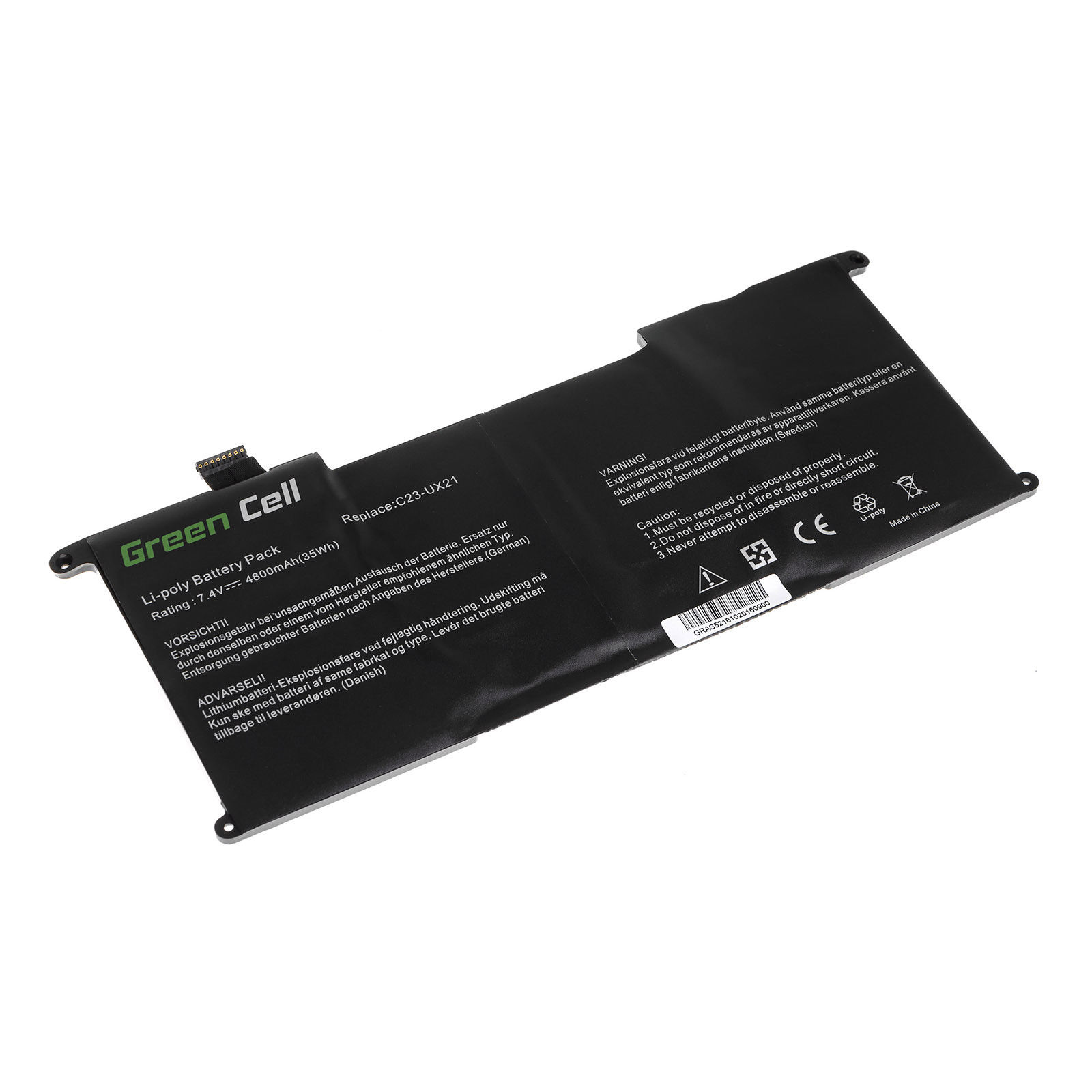 Asus UX21 Ultrabook UX21 UX21A UX21E UX21E-DH52 C23U compatible battery