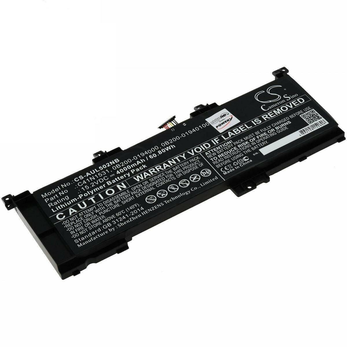 C41N1531 0B200-01940100 Asus GL502VS-1A GL502VS-1E GL502VT-1B GL502VY GL502VY-1A compatible battery