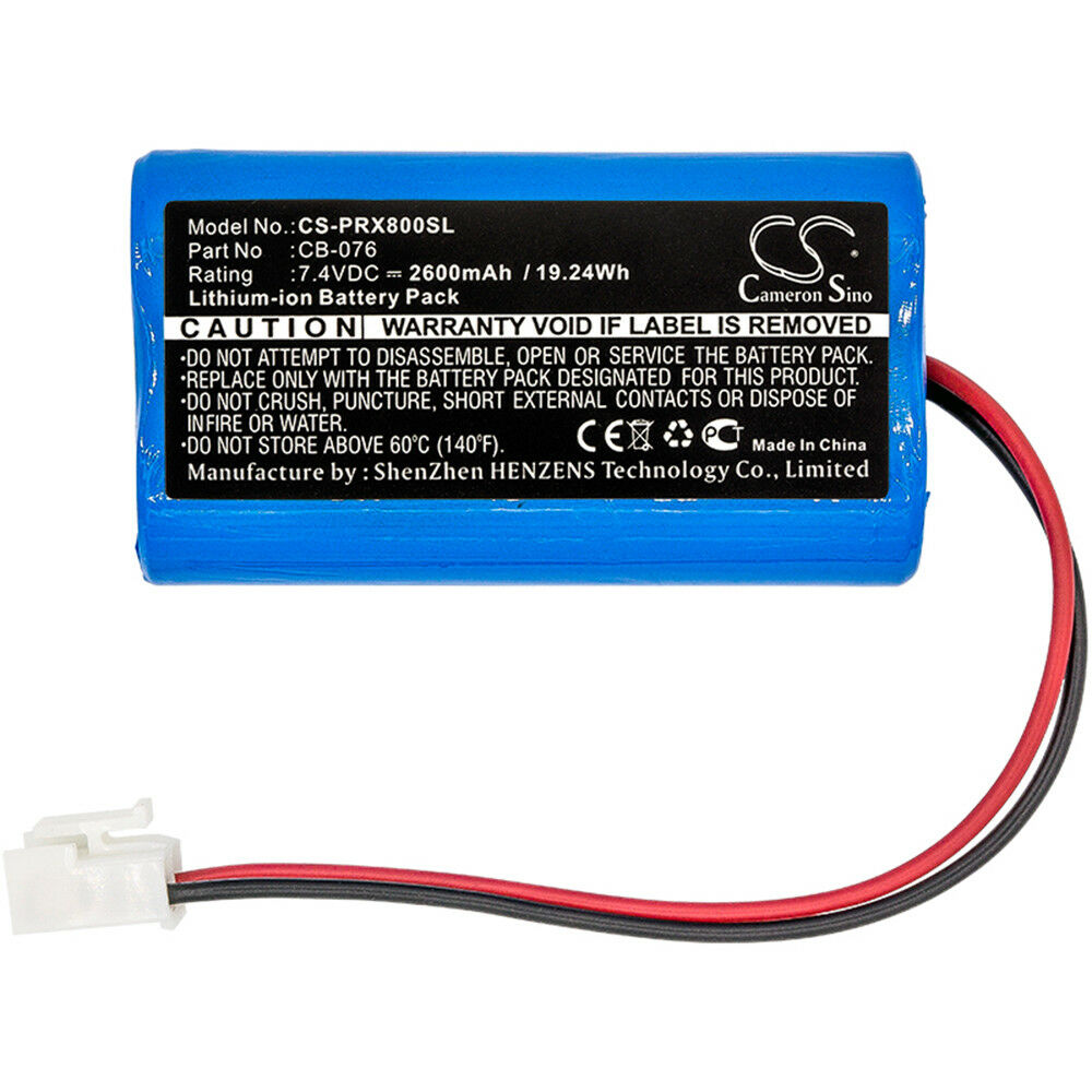 7,4V Li-Ion Promax 8 Premium CATV Analyser - CB-076 -2600mAh compatible Battery