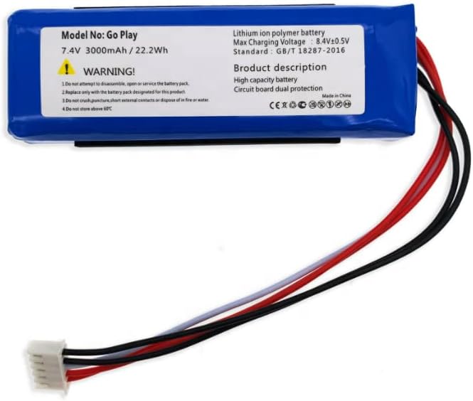 7.4V 3000mAh CP-HK06 GSP1029102 01 Harman/Kardon Go Play, Go Play Mini, GO+ Play compatible battery