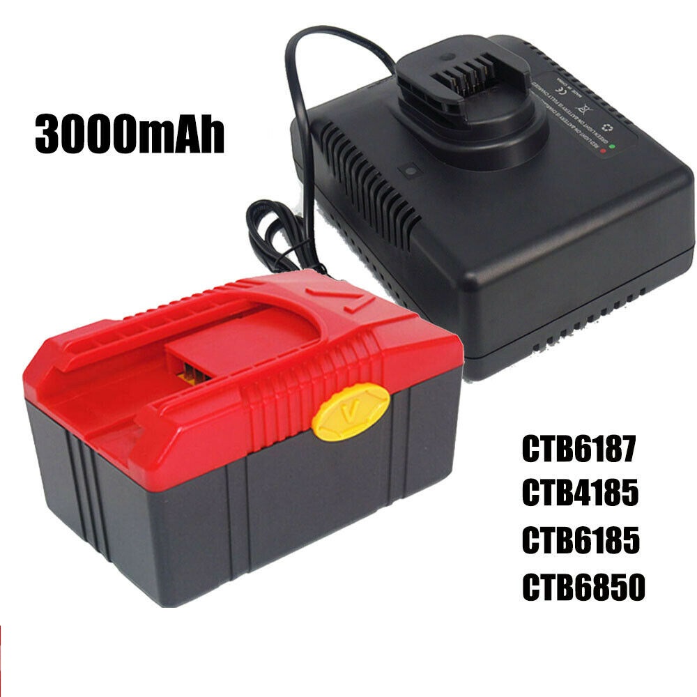 Battery + Charger CTC620 18V 3.0Ah Snap on Battery CTB6187 CTB4185 CTB4187 CTB6185 CT6850