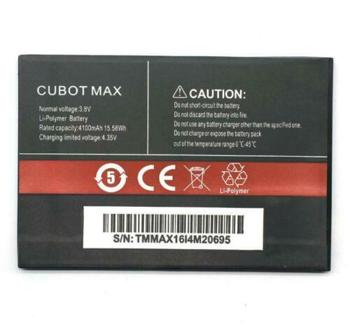 4100MAH Cubot Max Smartphone 3.8V compatible Battery