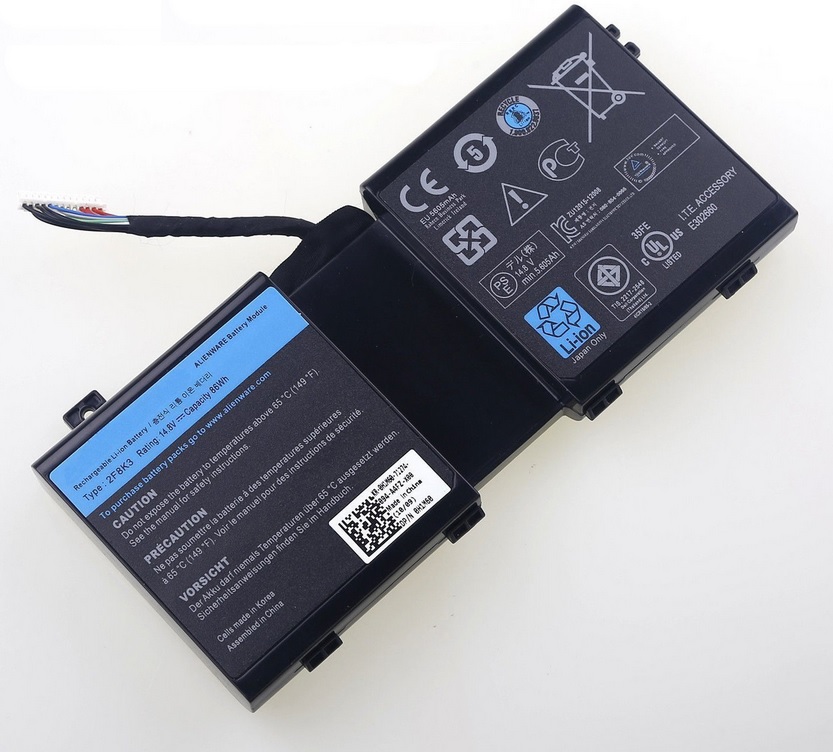 14.8V 2F8K3 KJ2PX Dell Alienware 18 R1 compatible battery - Click Image to Close