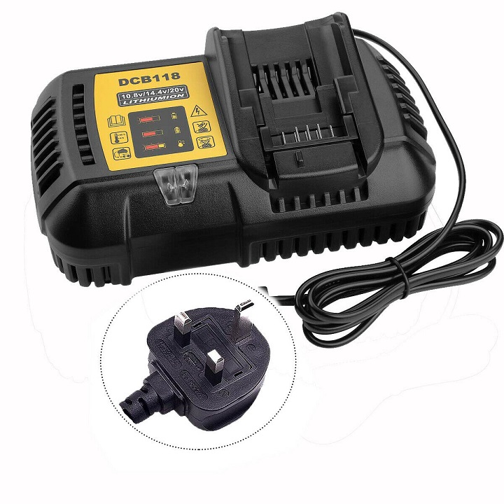 Battery Charger for DeWALT DCB118 10.8V 14.4V 18V 60V 4.5A - Click Image to Close