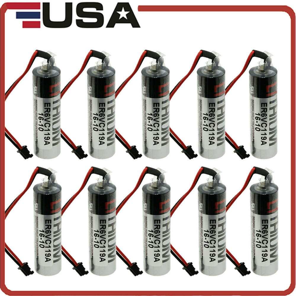 10pcs ER6VC119A ER6VC119B Mitsubishi MR-J3-A Servo Amplifier replacement battery [ER6VC119A-1]