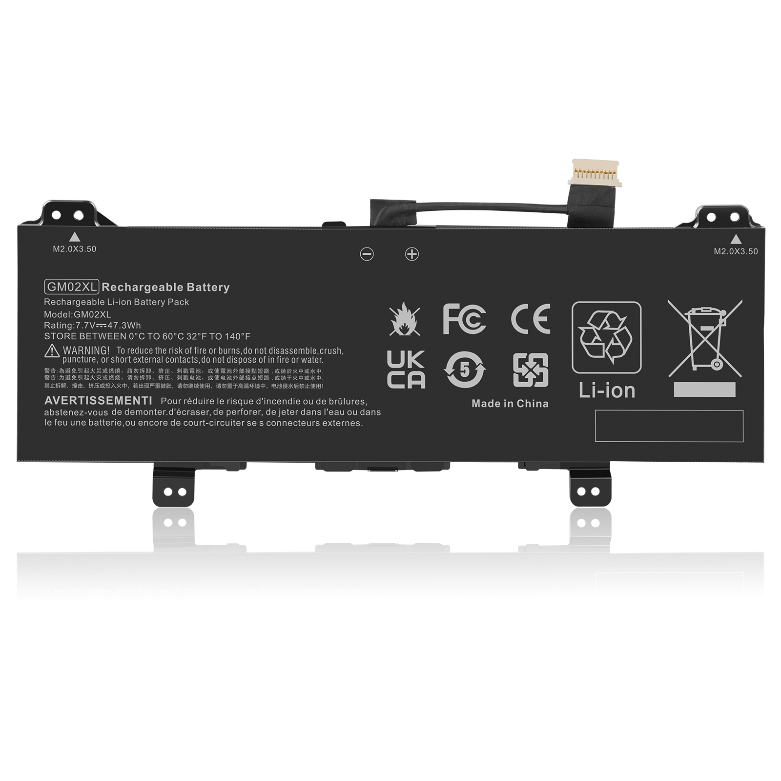 HP Chromebook 14-ca 14-ca051sa 11A-NB GM02XL 917725-855 compatible battery - Click Image to Close