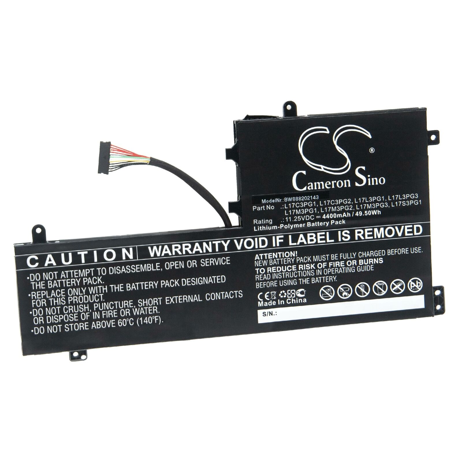 Lenovo Legion Y530 Y530-15ICH Y7000P L17L3PG1 L17M3PG1 L17C3PG1 compatible battery