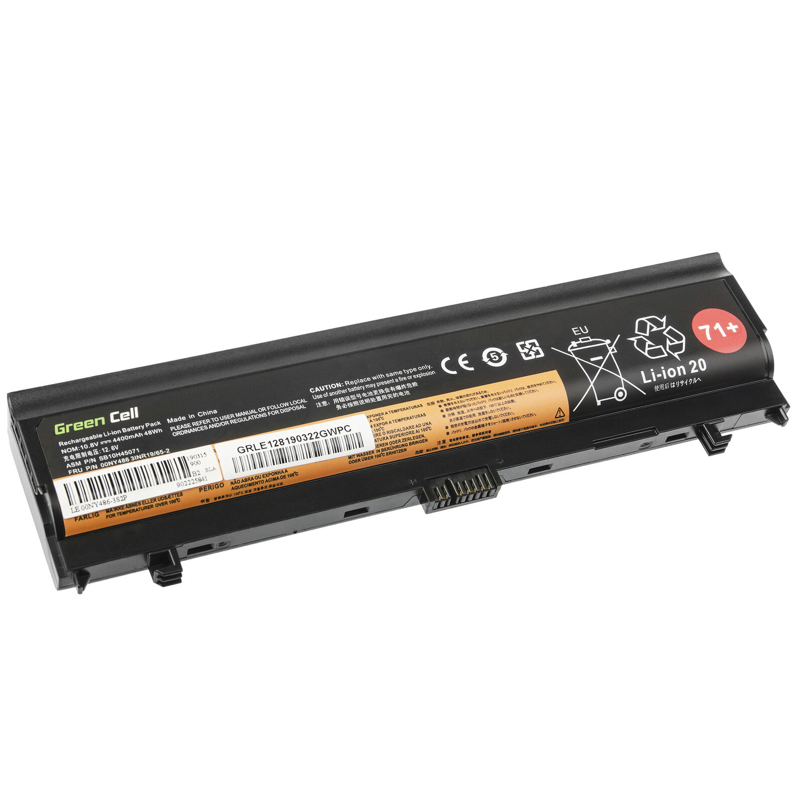 Lenovo ThinkPad L560 L570 00NY486 00NY487 00NY488 00NY489 4400mAh compatible battery - Click Image to Close