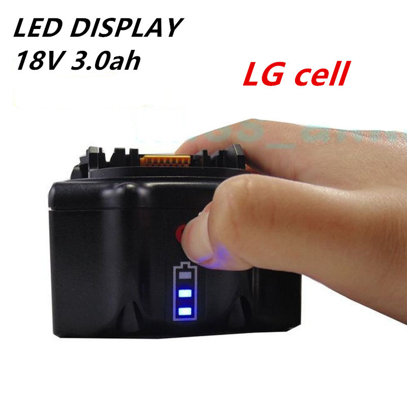 LED Makita BL1830 BL1840 Lithium Ion 3.0Ah 18V 3000MAH compatible Battery