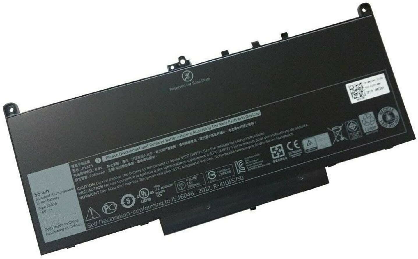 Dell Latitude E7270,E7470 0MC34Y 242WD J60J5 MC34Y compatible battery