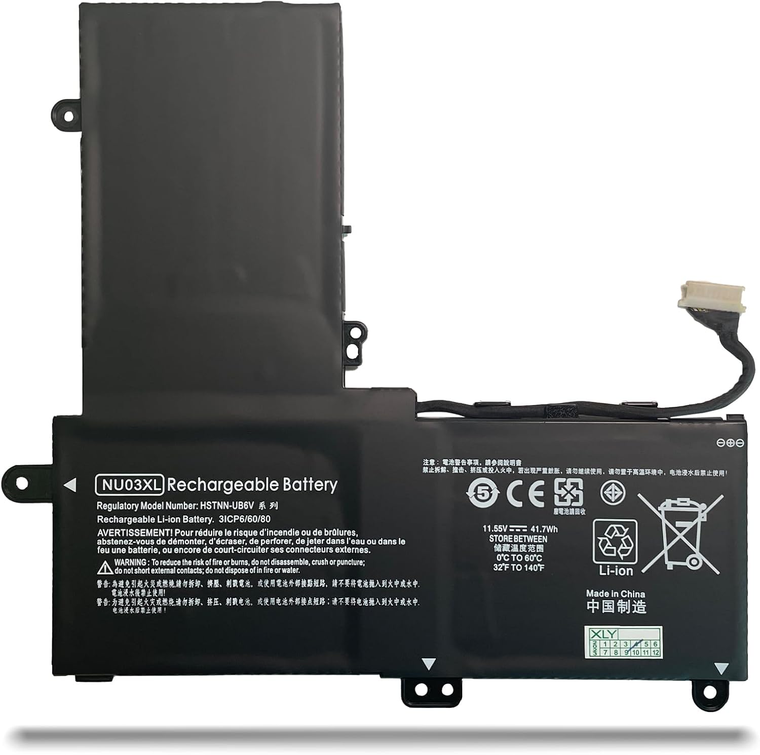 NU03XL HP Pavilion x360 11-u000 11-u100 11-u000ng compatible battery
