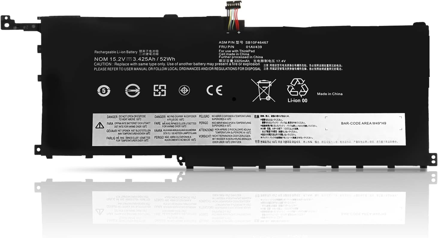 ThinkPad X1 Yoga Gen1 Gen2 00HW029 01AV457 01AV441 01AV410 01AV444 01AV438 01AV438 01AV439 20FB 20FC 20FQ compatible battery