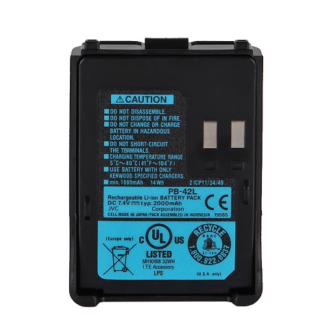 PB-42L 2000mAh KENWOOD TH-F6 TH-F6A TH-F7 TH-F7E Radio compatible Battery