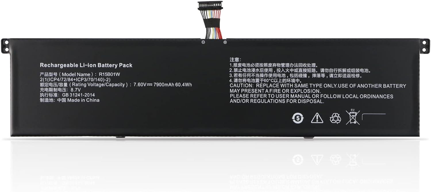 R15B01W Xiaomi Mi Notebook Pro 15.6-inch GTX Timi TM1701 MX150 MX250 MX350 i3-8130U i5-8250U i5-10210U i7-8550U i7-10510U compatible battery