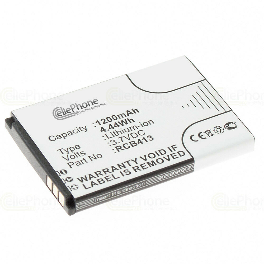 3,7V Li-Ion Doro Primo 413 - RCB413 - 1200mAh compatible Battery - Click Image to Close