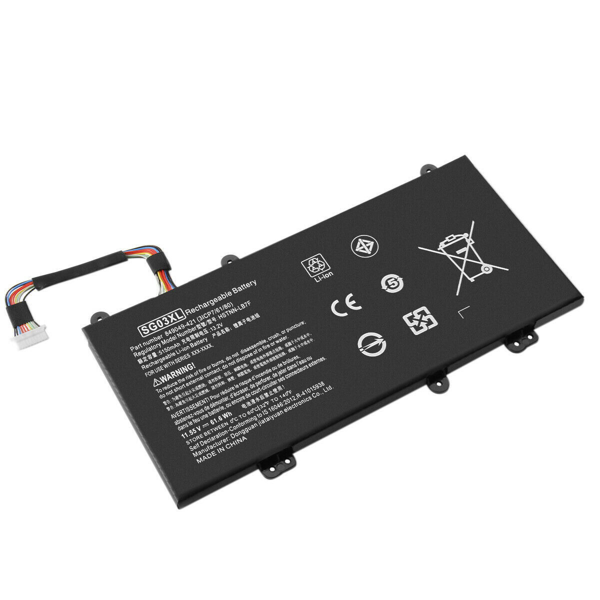 11.55V SG03XL HSTNN-LB7E SG03061XL HP Envy 17-u011nr 17t-u000 compatible battery