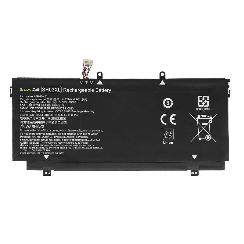 HP Spectre x360 13-AC 13-W 859026-421 859356-855 SH03XL SHO3XL TPN-Q178 compatible battery