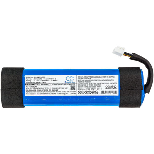 7,4V Li-Ion JBL Xtreme 2 -2INR19/66-2 SUN-INTE-103,5200mAh compatible Battery - Click Image to Close